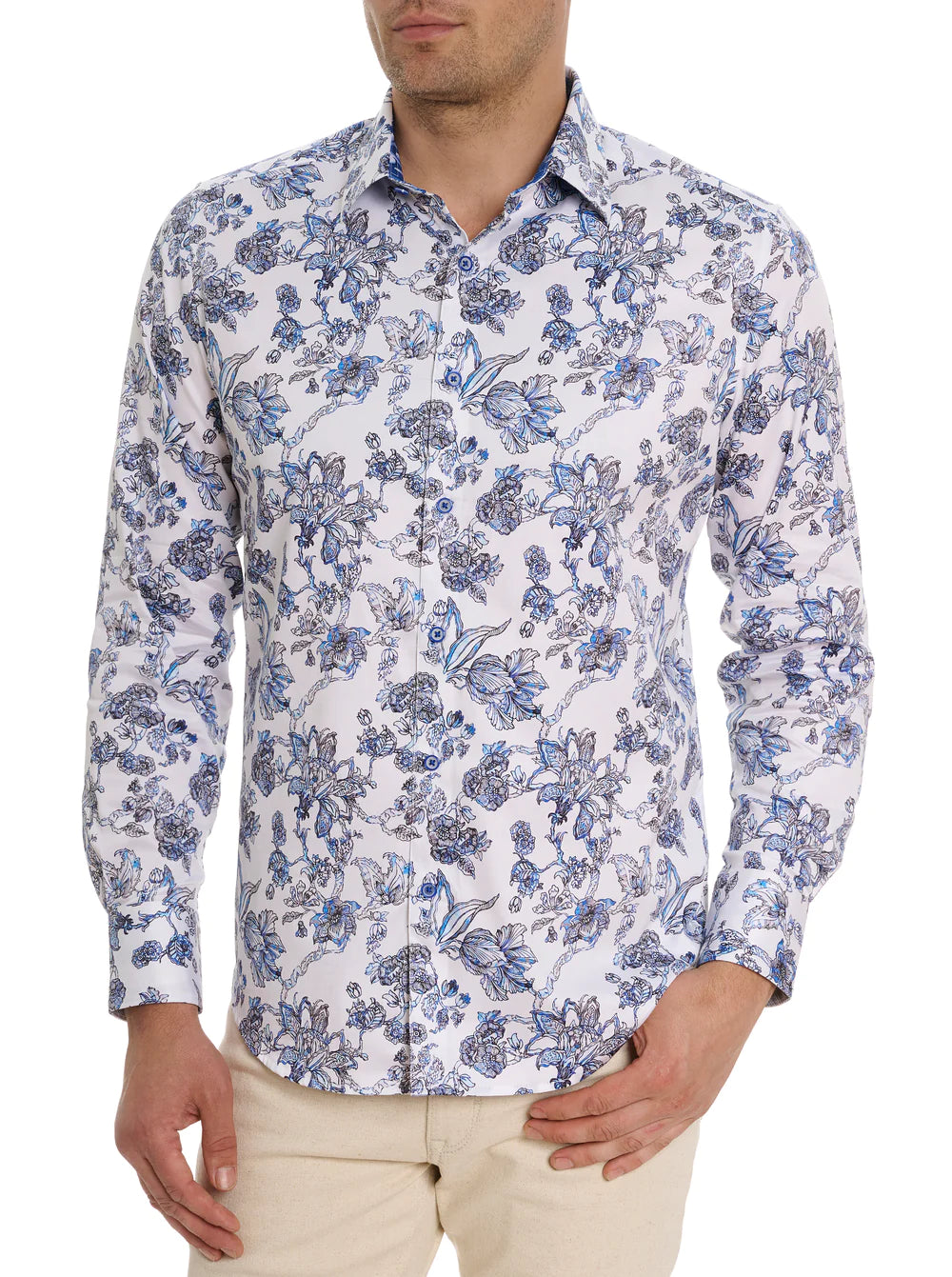 Robert Graham Sea Bloom Long Sleeve Button Down Shirt