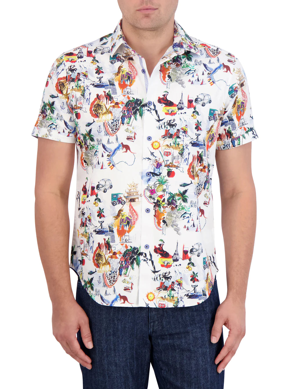 Robert Graham Trippin Short Sleeve Button Down Shirt