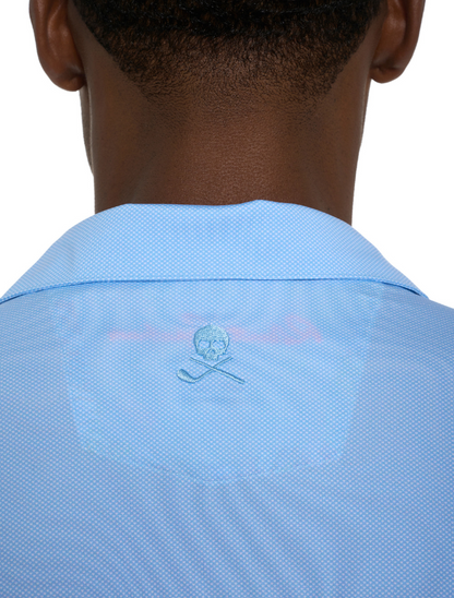 Back Collar of Hyde Polo with Robert Graham Signature logo