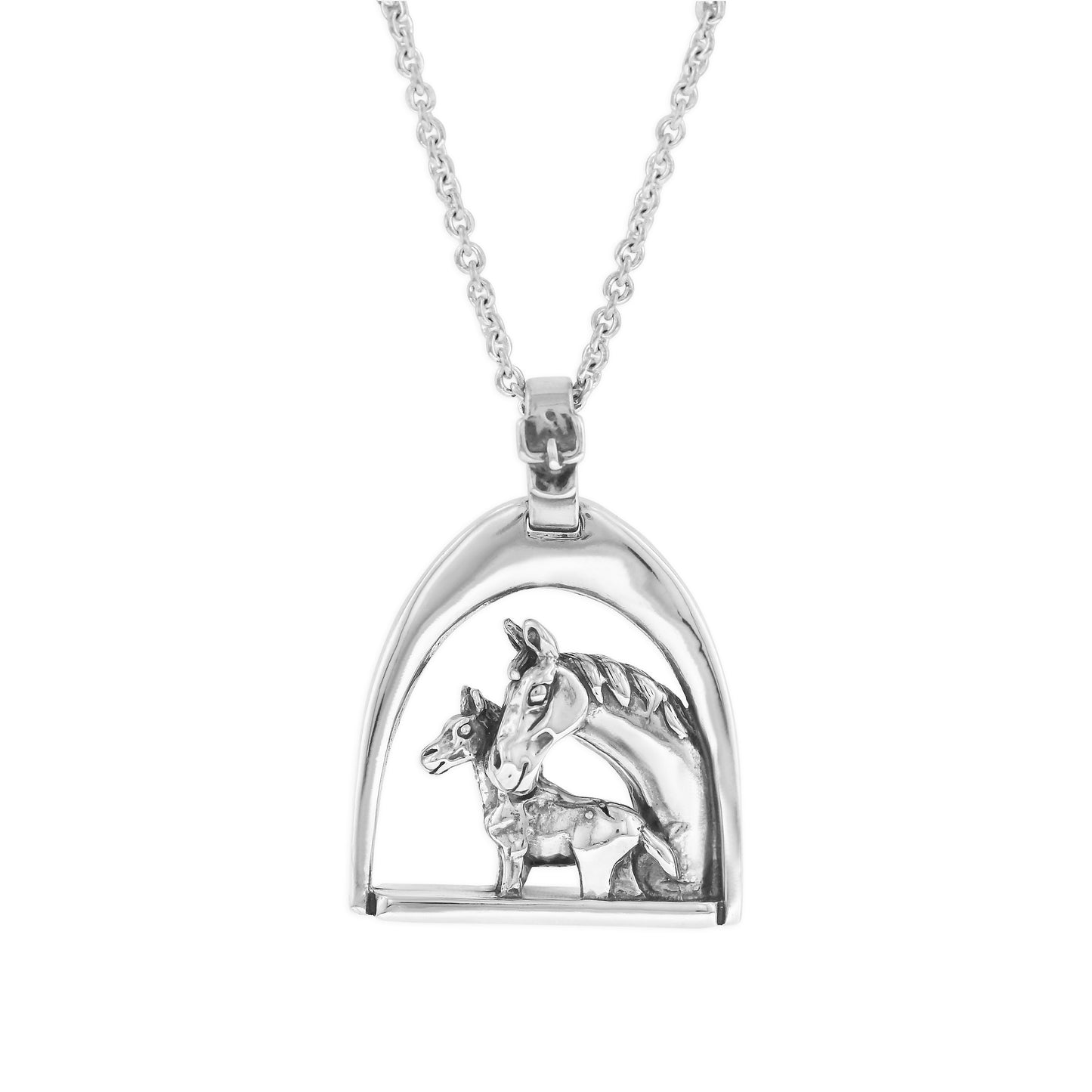 Kabana Sterling Silver Mare & Colt Pendant