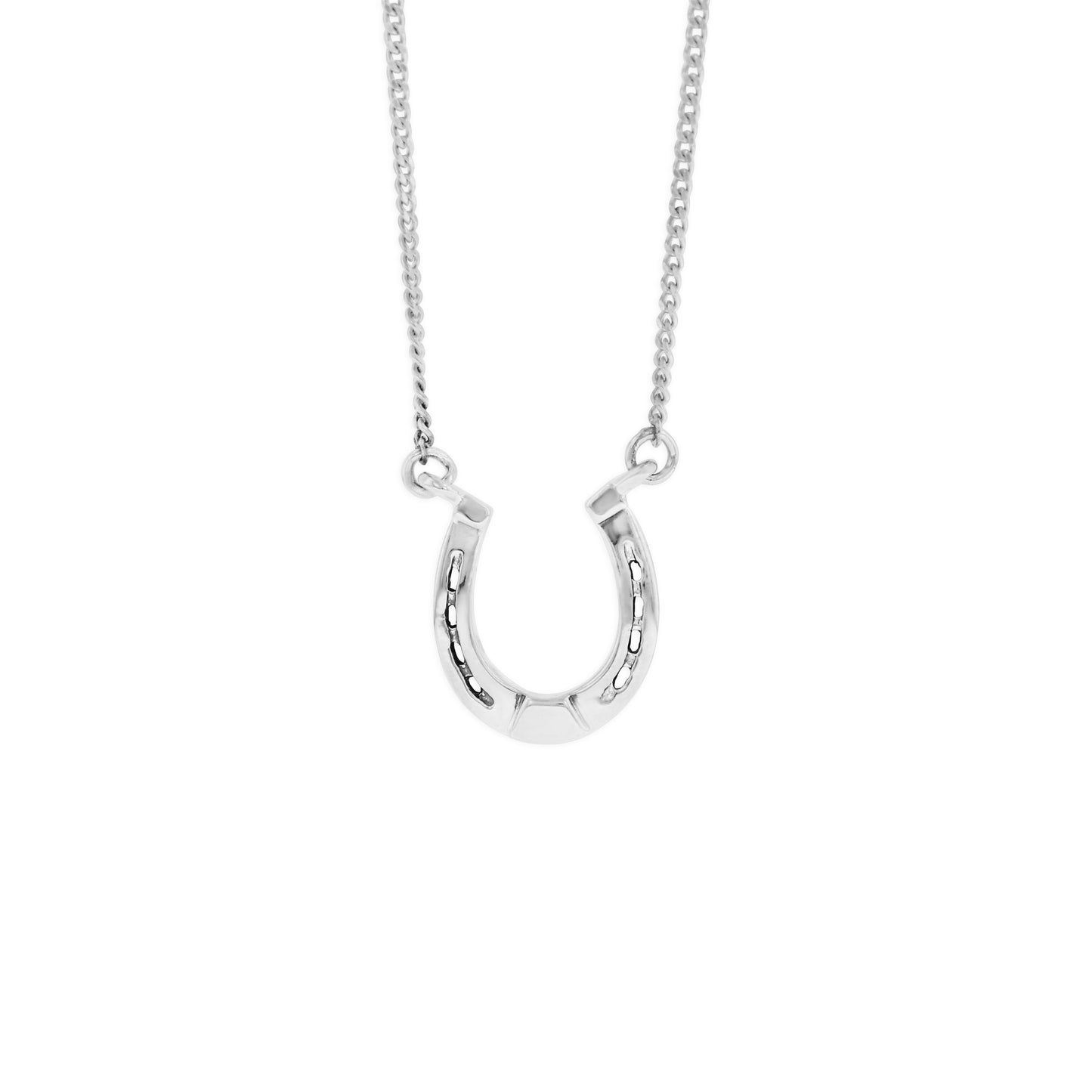 Kabana Sterling Silver Small Horseshoe Festoon Necklace