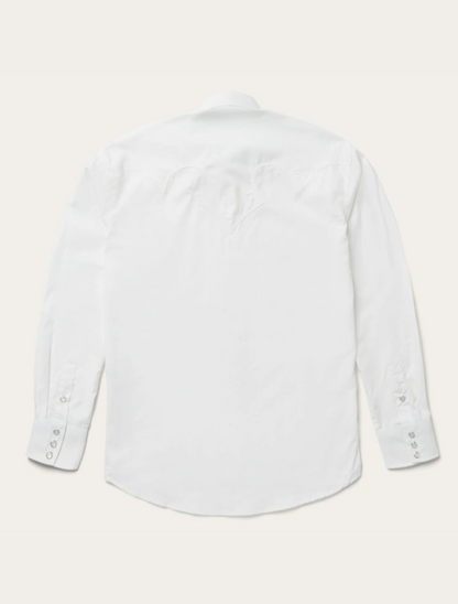 White dress shirt on a light gray background