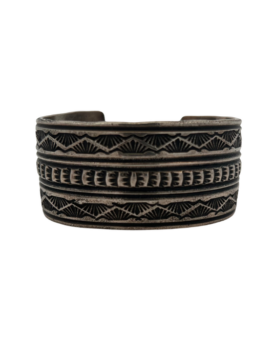 Front view of Sunshine Reeves Sterling Silver Cuff Bracelet