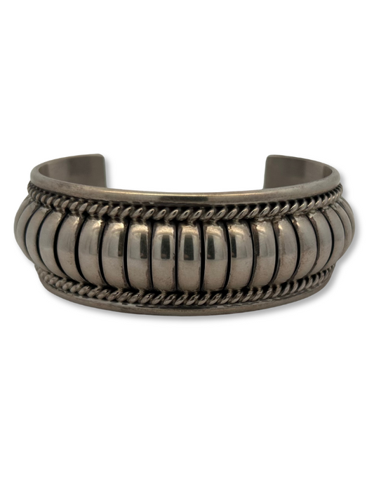Front view of T.C. Sterling Silver Cuff Bracelet