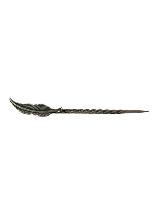 Clint Orms Sterling Silver Twisted Feather Toothpick