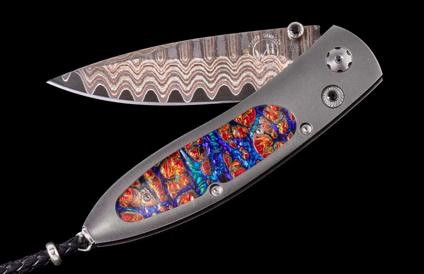 William Henry Monarch Red Flame Pocketknife