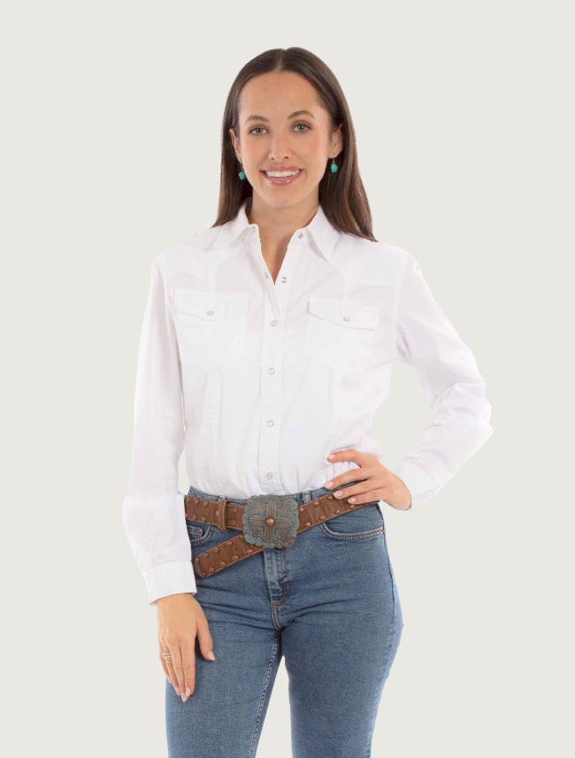Scully Women's Plain Western Snap Front Shirt