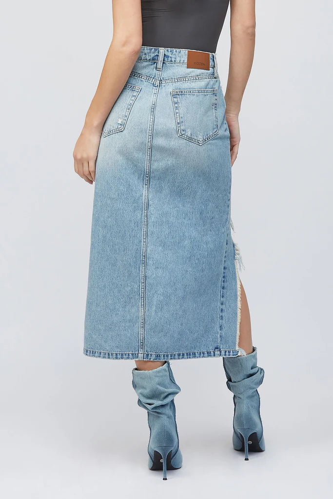 HIDDEN Peyton Heavy Distressed Skirt