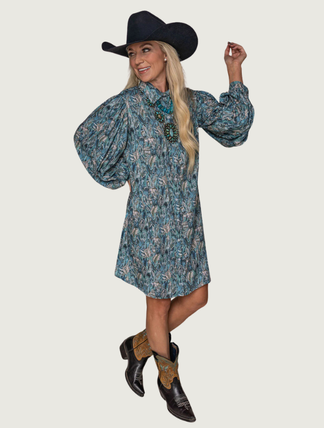 LOVLEI Ranch "Kenzie" Pearl Snap Dress