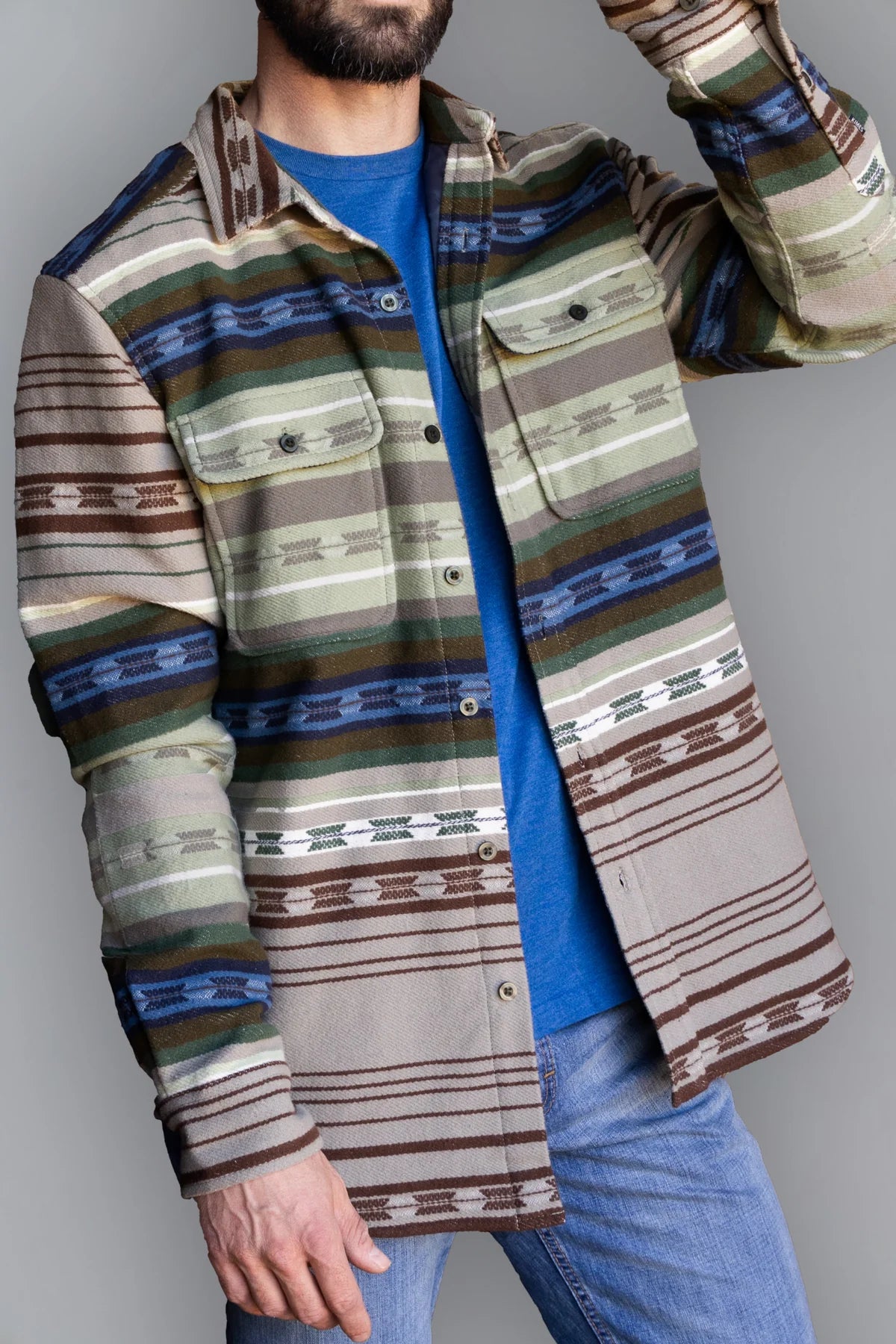 Kimes Ranch Pueblo Stripe Flannel