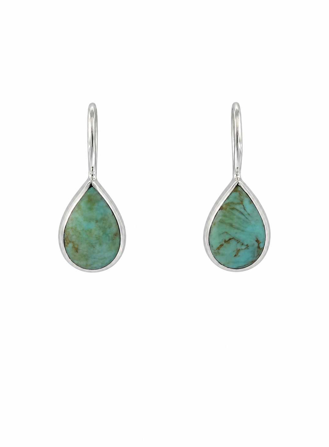 Kabana RP Sterling Silver & Turquoise Pull-Through Earrings