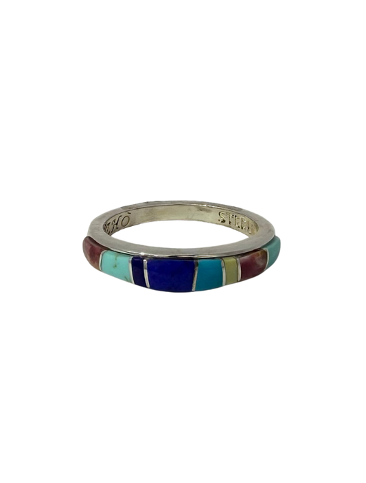Candace Skeet Sterling Silver Inlay Ring