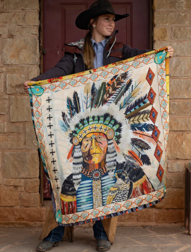 Fringe Scarves "Turning Point" Silk Scarf