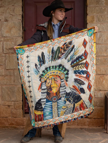 Fringe Scarves "Turning Point" Silk Scarf