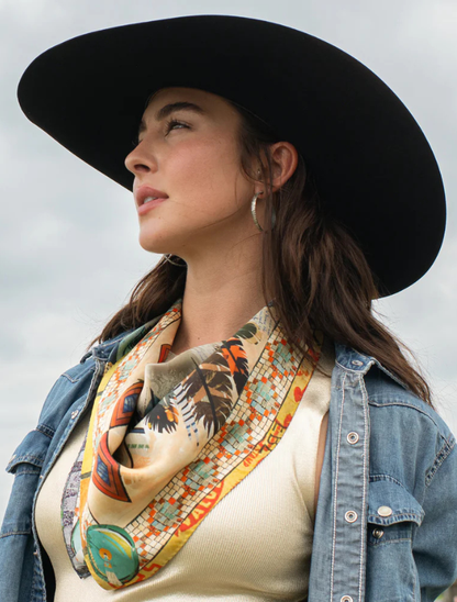 Fringe Scarves "Turning Point" Silk Scarf