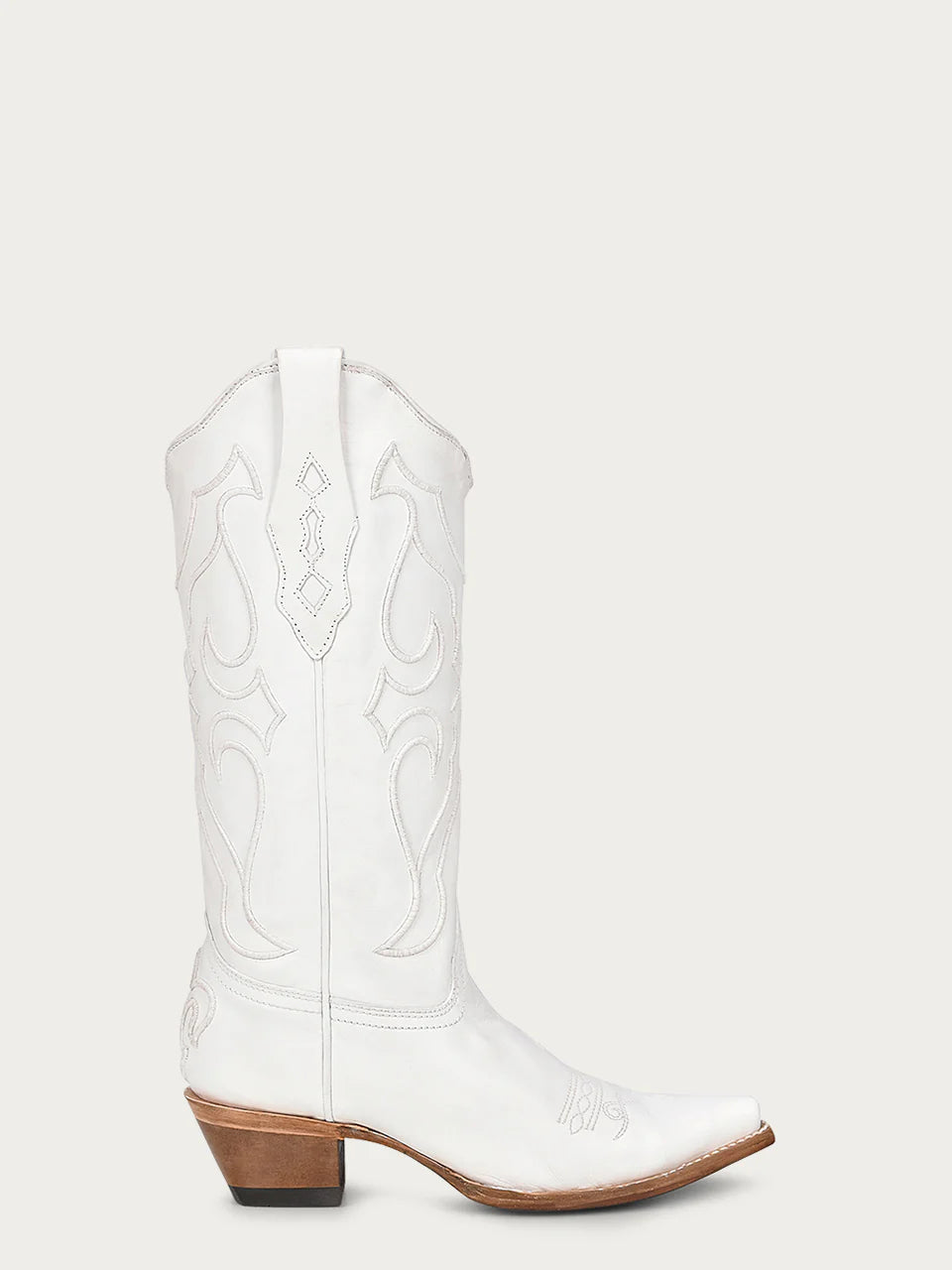 Corral Embroidered White Boots