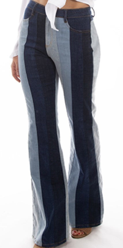 Scully LD Multi Colored Panel Jeans